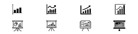 Premium Vector Business Chart Icon Set