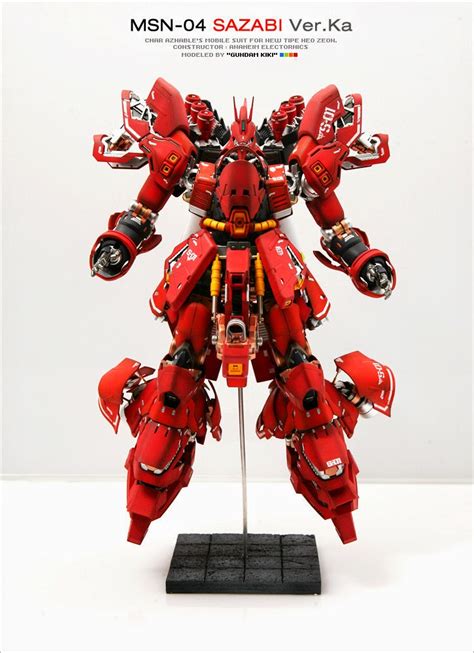 Gundam Guy Mg Msn Sazabi Ver Ka Open Hatch Customized Build