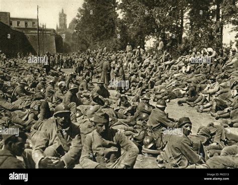 Collecting Point World War I Prisoners Of War Laon Ww1 Wwi World