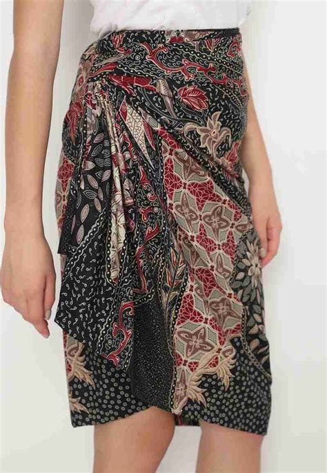 Jual Lyne Halim Skirt Lilit Batik Pendek Di Seller Lyne