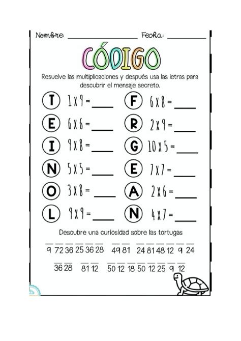 C Digo Secreto Interactive Worksheet