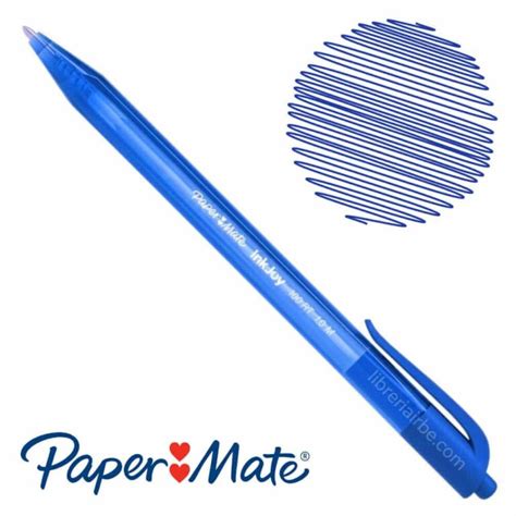 Bolígrafo Retráctil Paper Mate InkJoy 100 RT 1 0 M Azul Librería IRBE