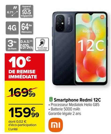 Promo Smartphone Redmi C Chez Carrefour Icatalogue Fr