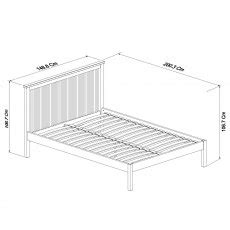 Atlanta Two Tone Low Footend Bedstead Size King Bentley Designs Uk Ltd