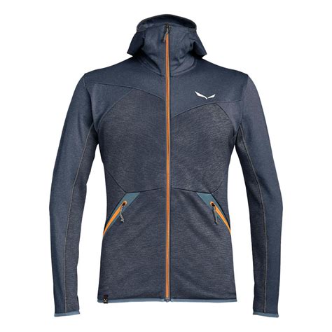 Salewa Puez Melange Polarlite Hooded Fleece Blue Trekkinn