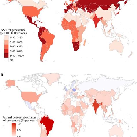 Local Drift With Net Drift Values For Incidence Rate A Prevalence