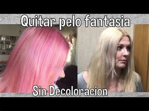 QUITAR PELO FANTASÍA ROSA SIN DECOLORACIÓN Djvanesa YouTube