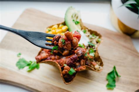 Bean Chilli Tortilla Bowl Josie Walshaw