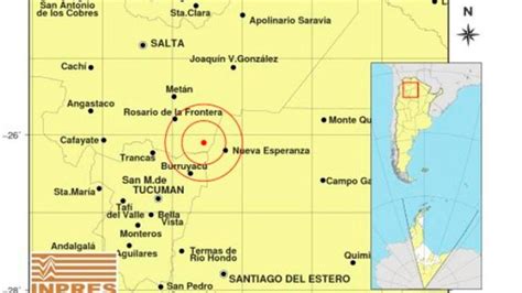 Un Sismo De 4 8 En Escala Richter Se Registró En Salta Diario Panorama