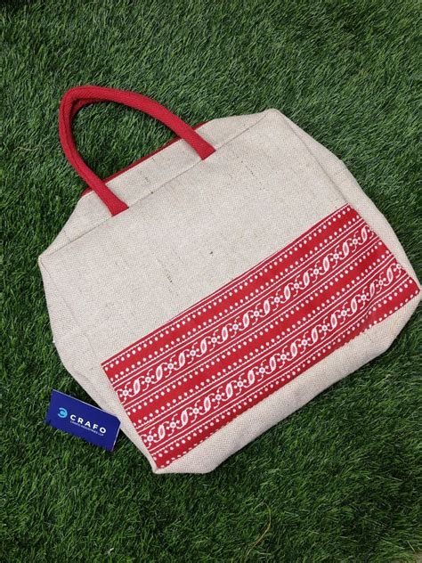 Handled Red And White Jute Laptop Bag Weight Capacity Kg At Rs