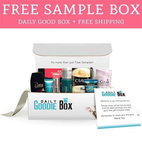 Free Daily Good Sample Box Free Shipping Deal Hunting Babe