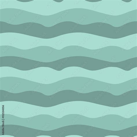 Vector illustration of sea waves Stock Vector | Adobe Stock