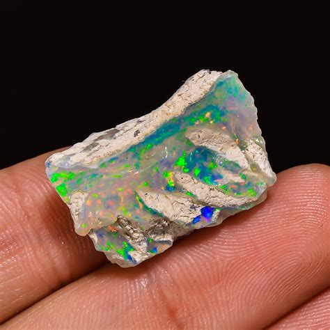 X X Mm Size Cts Natural Ethiopian Opal Rough Loose