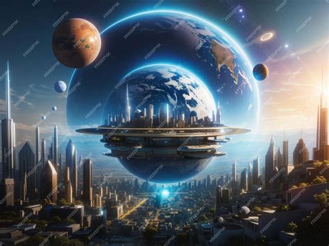 Premium AI Image | science fiction background