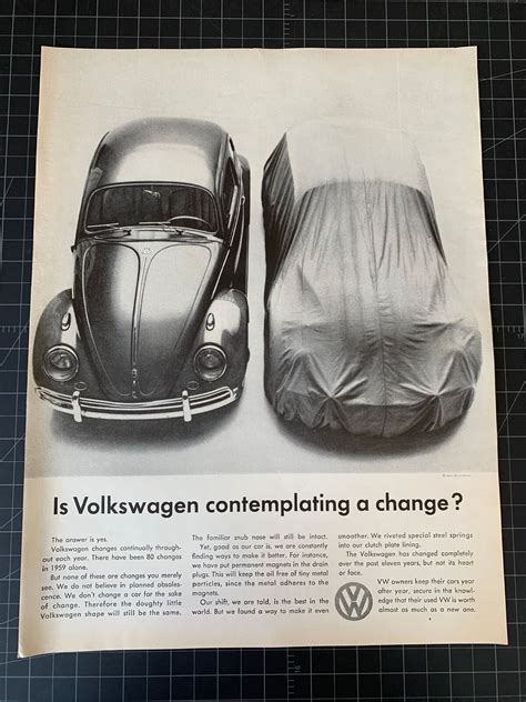 Vintage 1960s Volkswagen Print Ad Ebay