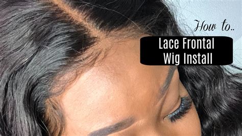 Glue Less Lace Frontal Wig Install YouTube