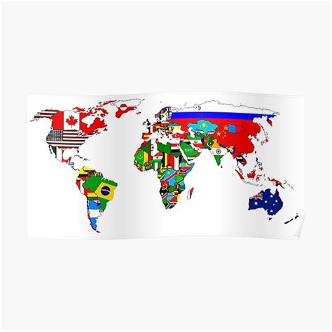 "World Flags - Map" Poster for Sale by bestart88 | Redbubble