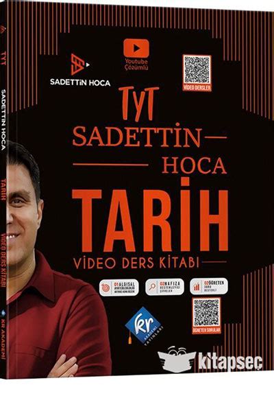 Sadettin Hoca TYT Tarih Video Ders Kitabı KR Akademi KR AKADEMİ