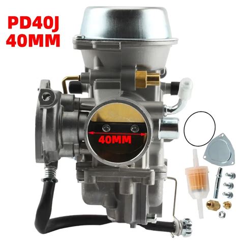 Motorcycle 40mm Carburetor PD40J 4 Stroke Carb For POLARIS SCRAMBLER