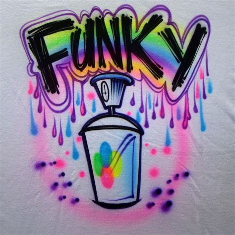 Airbrush T Shirt Graffiti Airbrushed T Shirt Spray Paint Etsy