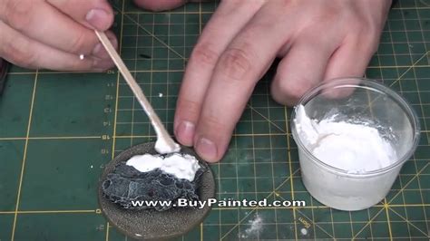 Buypainted How To Make Snow Base For Miniature Warhammer 40k Youtube