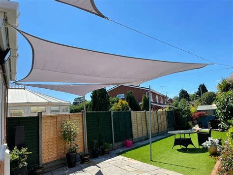 Heavy Duty Sun Shade Sail Garden Patio Awning Canopy 98uv Protect