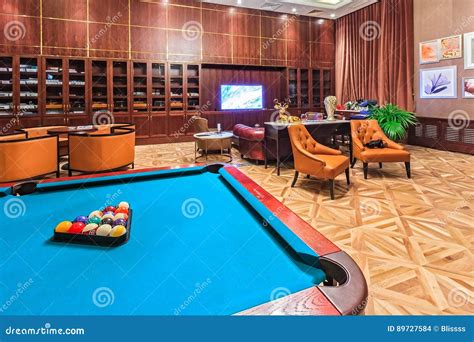 Rixos Hotel Cigar Lounge Interior With Modern Furniture Comfortable