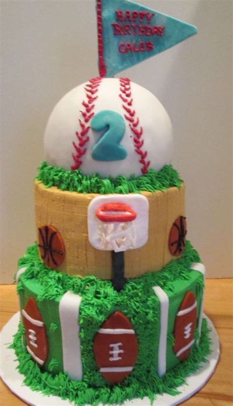 Sports Birthday Cake — Children's Birthday Cakes | Sports birthday ...