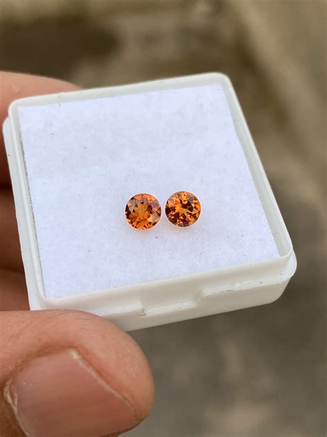 Natural Spessartine Garnet Fanta Garnet 4 MM Spessartine Etsy