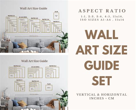 Wall Art Size Guide, Frame Size Guide, Poster Size Chart, Comparison ...