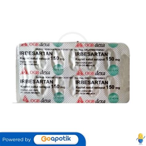 IRBESARTAN OGB DEXA MEDICA 150 MG KAPLET HIPERTENSI Kegunaan Efek