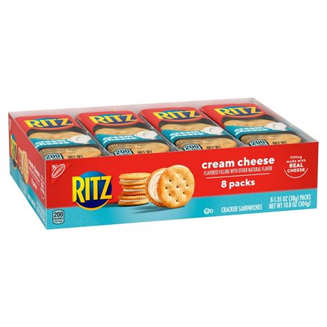 Ritz Cream Cheese Sandwich Crackers 8 135 Oz Packs