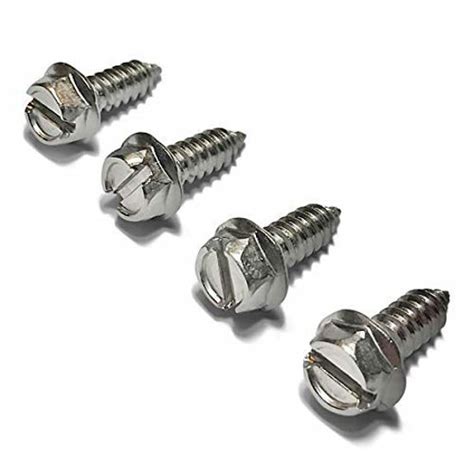 GetUSCart- Rustproof Stainless License Plate Screws - Set of 4 ...