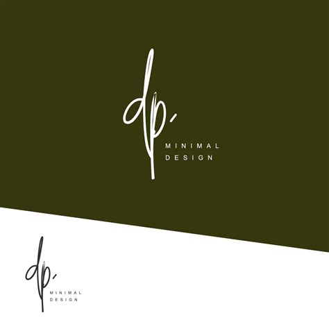 DP Initial Handwriting Or Handwritten Logo For Identity Logo With