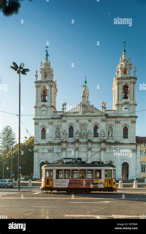 Estrela Basilica In Lisbon Portugal Stock Photo Alamy