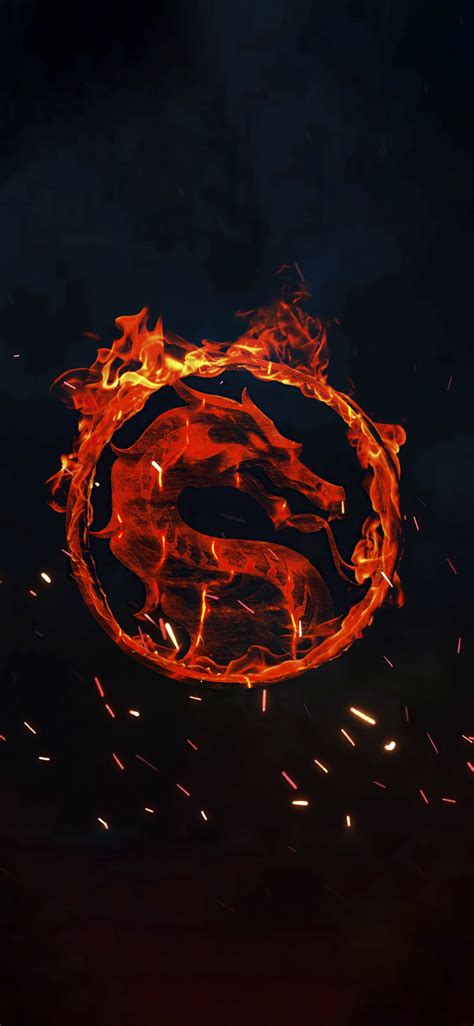 1125x2436 Mortal Kombat Fire Logo 4k Iphone Xsiphone 10iphone X Hd 4k Wallpapers Images