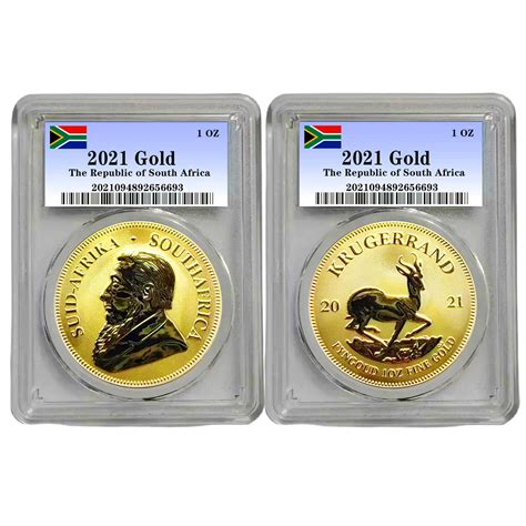 2021 S Dafrika Kruger Rand 1 Unze Gold Silberm Nzen Hochwertige