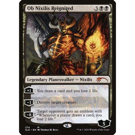 Mtg 黒英語版 《灯の再覚醒、オブ・ニクシリスob Nixilis Reignited》 Secret Lair Sld Sld274