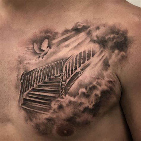 Chronic Ink Tattoo Kchen Realism Tattoo Stairway To Heaven Heaven