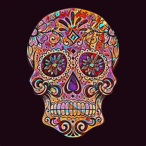 Download Sugar Skull Day Of The Dead Halloween Royalty Free Stock