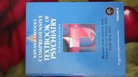 Kaplan And Sadock S Comprehensive Textbook Of Psychiatry Volume Set