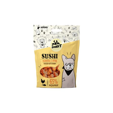 Recompensa Pentru Caini Mr Bandit Sushi Pui Si Peste 80 G EMAG Ro