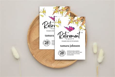 Retirement Party Invitation Template Graphic By Craftsmaker · Creative Fabrica