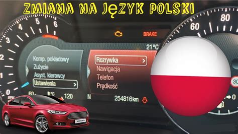 Obsługa w Języku POLSKIM Ford Mondeo mk5 Cyfrowy Wyświetlacz