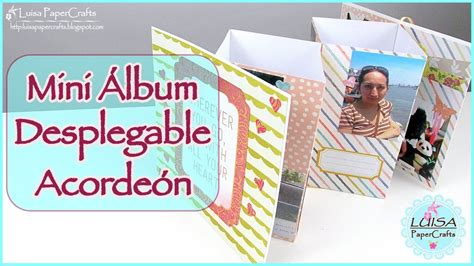 Cómo hacer un Mini Album Desplegable en Acordeón Tutorial