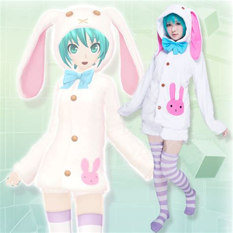 Japanese Cartoon Bunny Ears Kawaii Hooded Coat From Fashion Kawaii