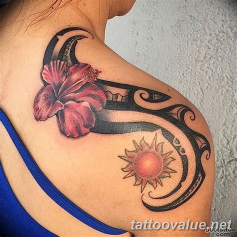 Hibiscus Tattoo Tribal