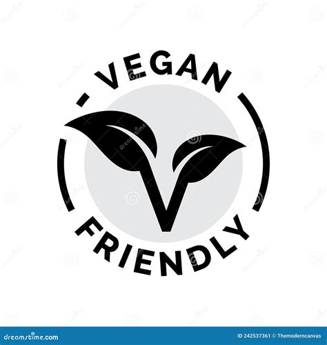 Vegan friendly stamp icon stock vector. Illustration of design - 242537361