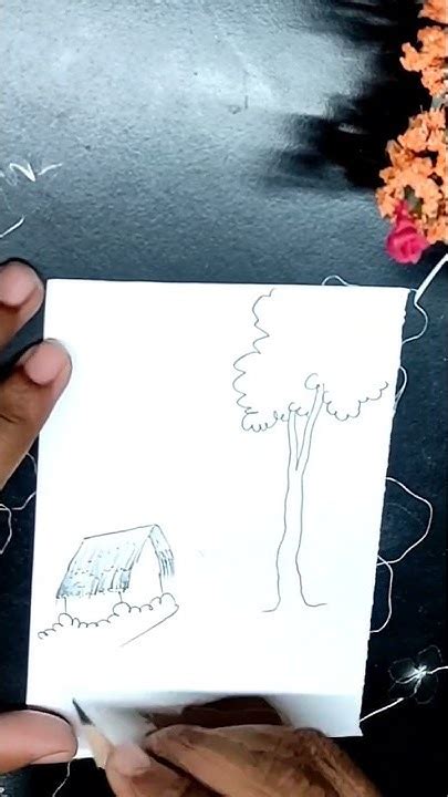 Prakritik Drishya Drawing Easy For Beginners 🥰 Shorts Youtube