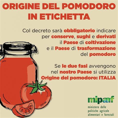 Etichetta Pomodoro Firmati I Decreti Per Avvio Obbligo Di Origine Per